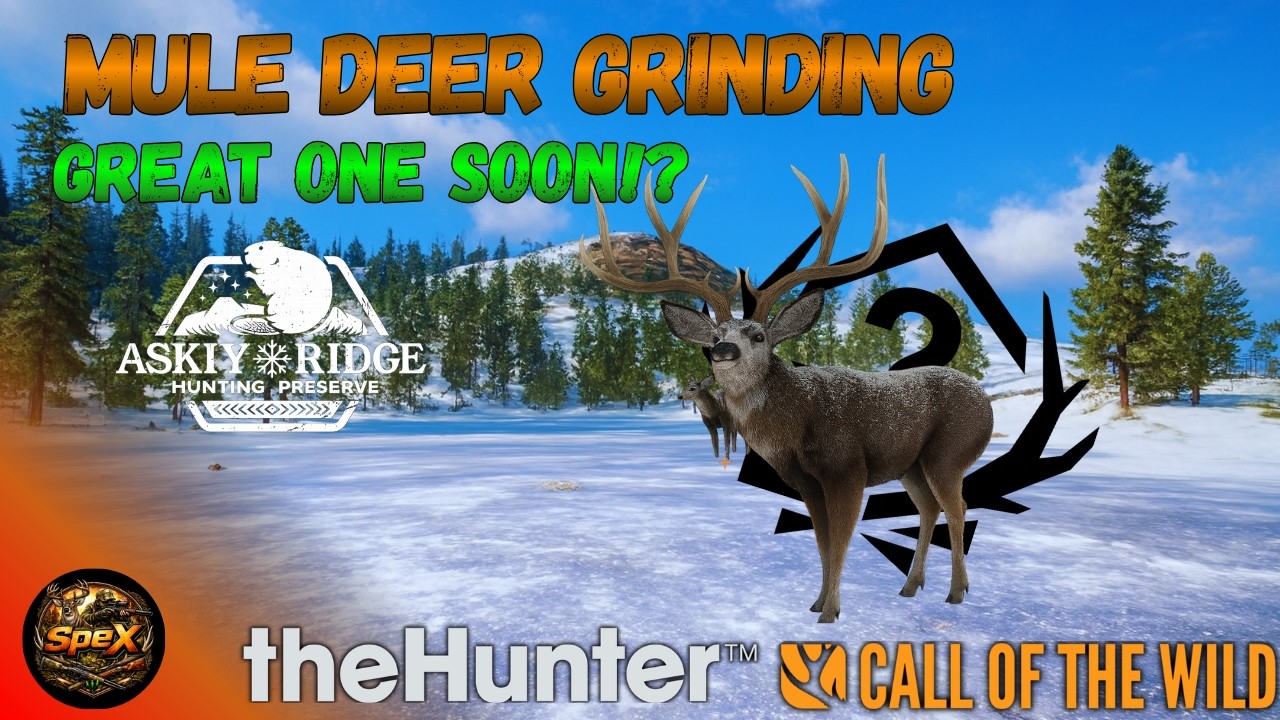 LIVE- G1 GRINDING MULE DEER theHunter Call of the Wild  #gaming