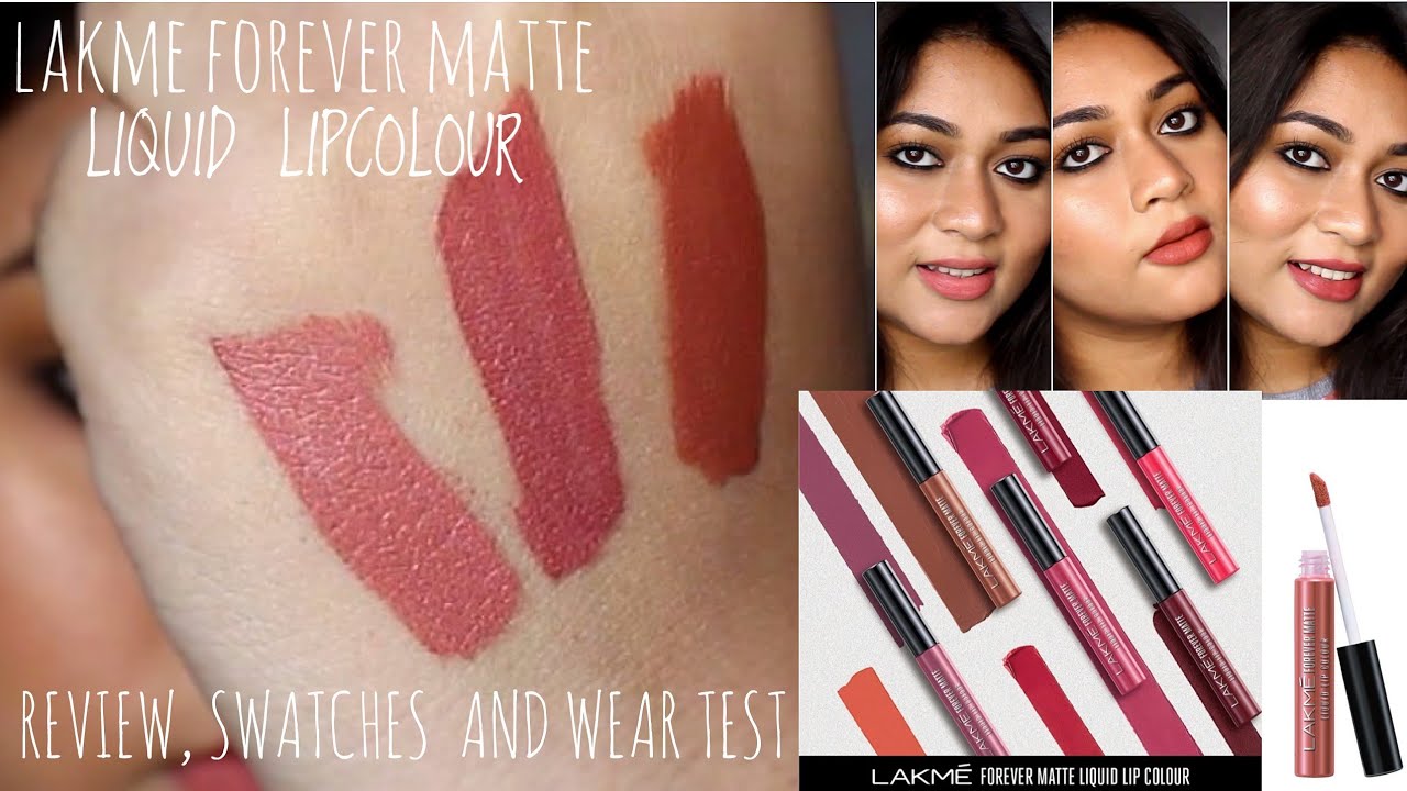 Lakme Forever Matte Liquid Lipstick Review, Swatches & Wear Test | Adity Singh