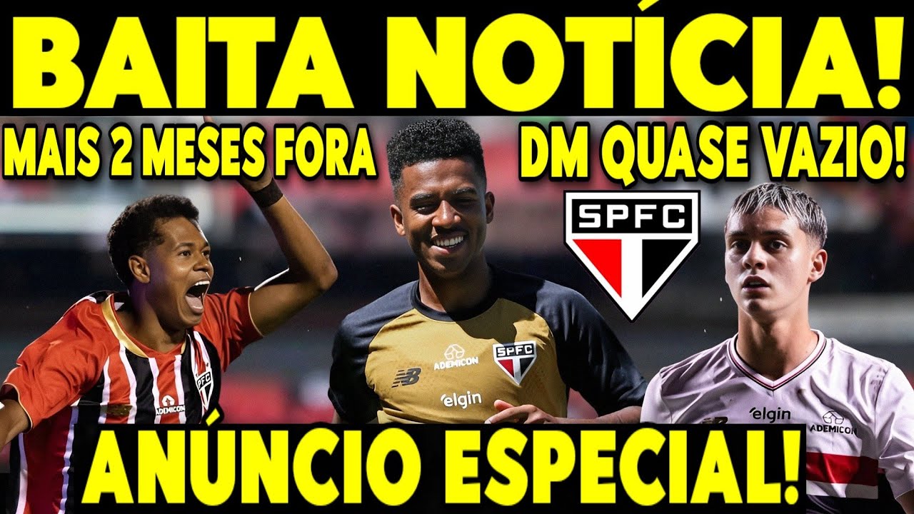 EXPLODINDO AGORA NO SÃO PAULO! MARTELO BATIDO, SÃO PAULO PREPARA ANÚNCIO ESPECIAL E TORCIDA VIBRA