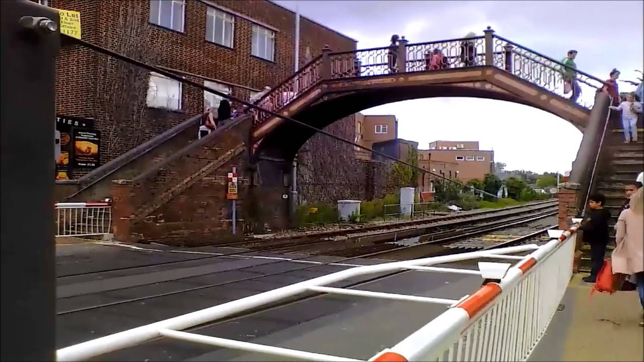 Steam at Poole level crossing