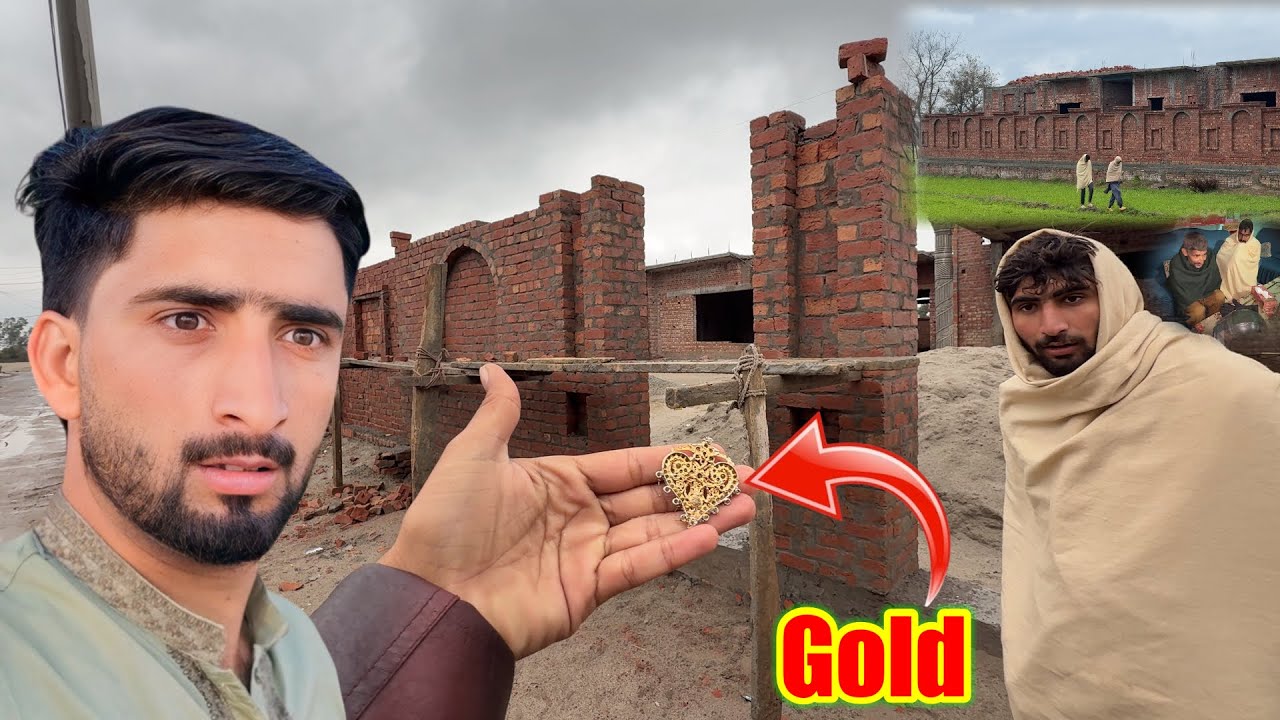 Gold Mila New Home Se😨Tufani Barish & Boundary wall ￼|￼Cost So High |I found gold Hamza Sidhu house 