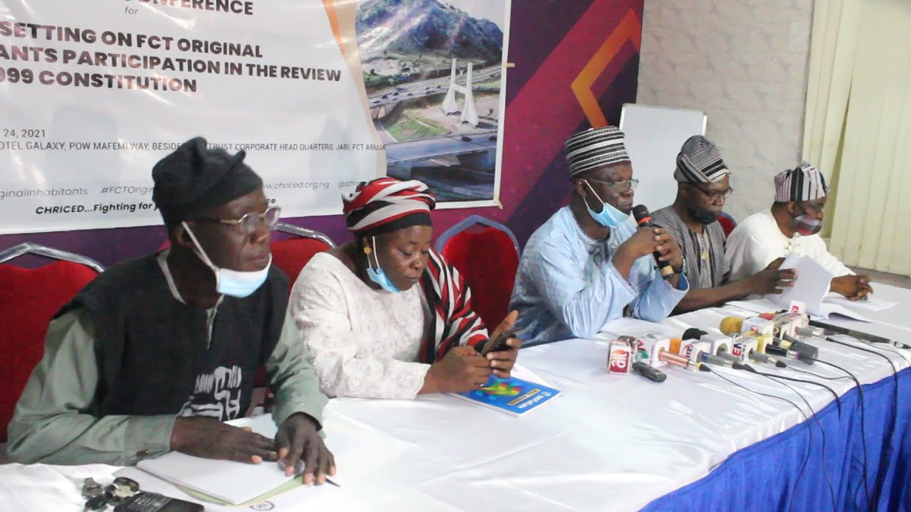 Constitutional Review Abuja Indigenous Decry Marginalization, Lists State Creation In It Demands
