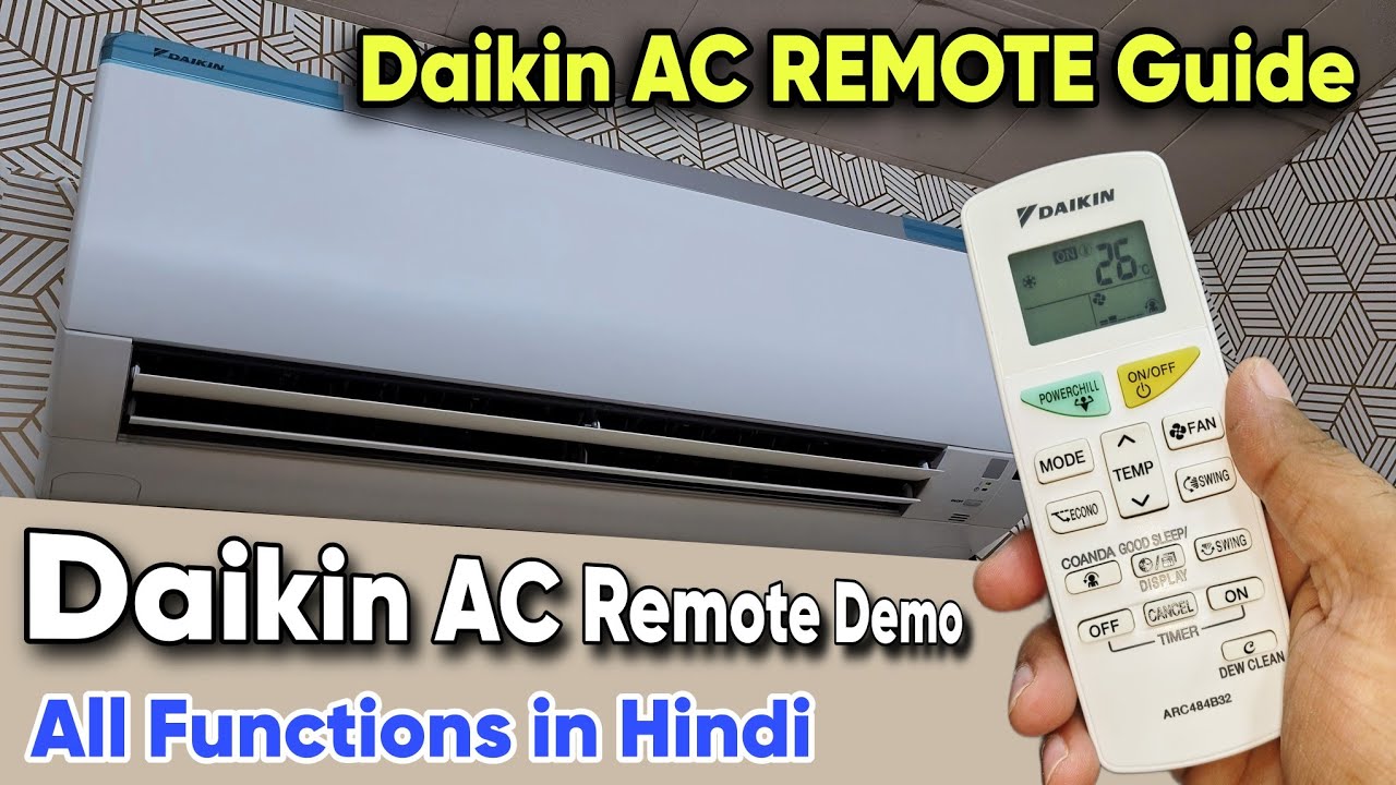 Daikin AC Remote Guide || Daikin AC 2024 Remote Functions || Remote Demo Daikin AC 2024