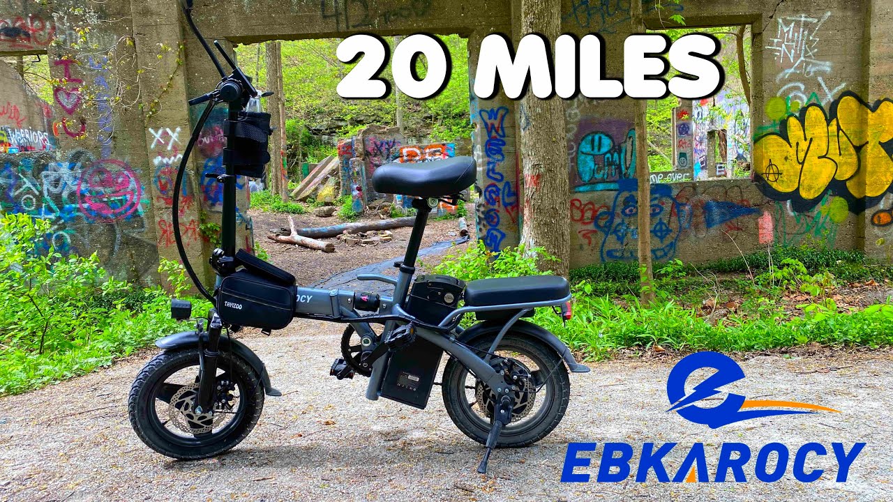 Первая поездка на электровелосипеде Ebkarocy 14 и тест аккумулятора #ebike
