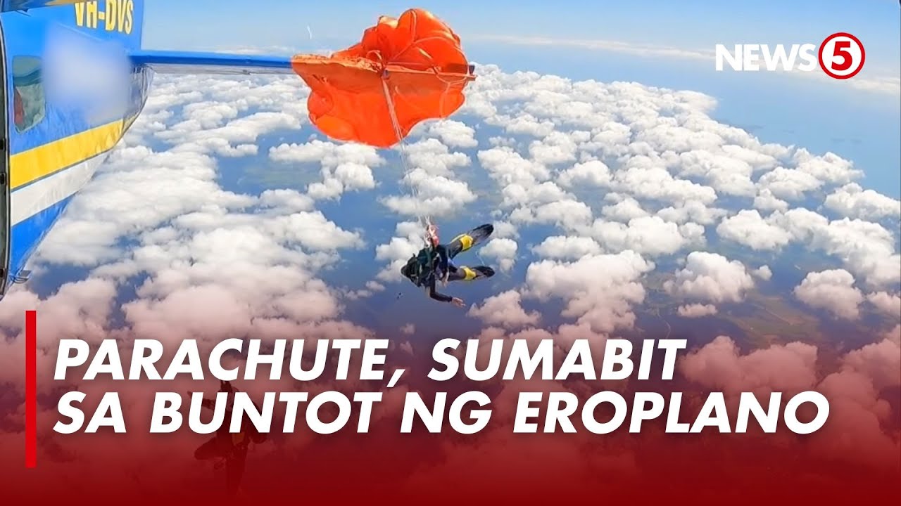 Parachute ng Australian skydiver, sumabit sa buntot ng eroplano