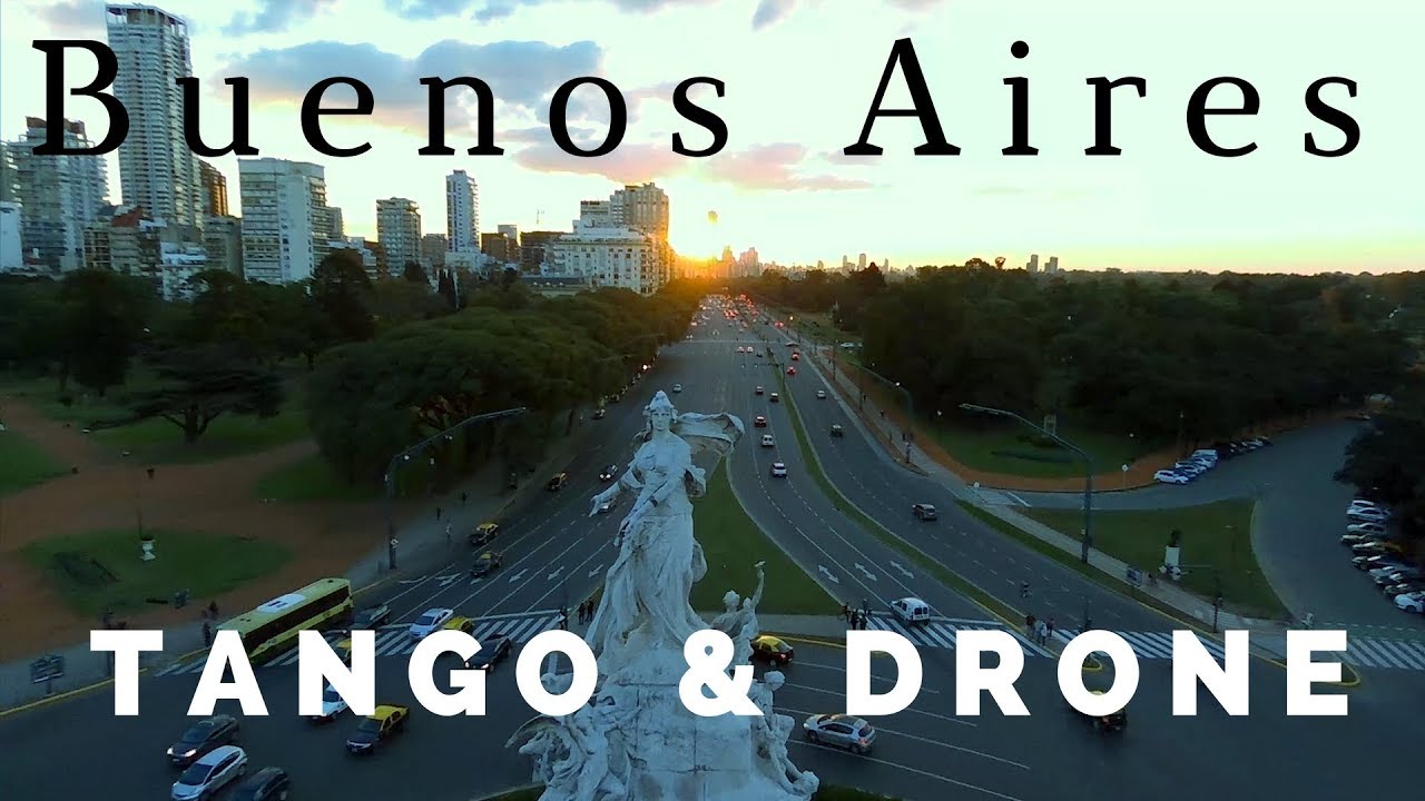 Buenos Aires drone video & tango.