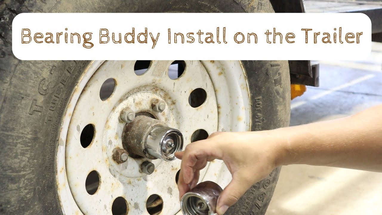 Установка Bearing Buddy на прицеп