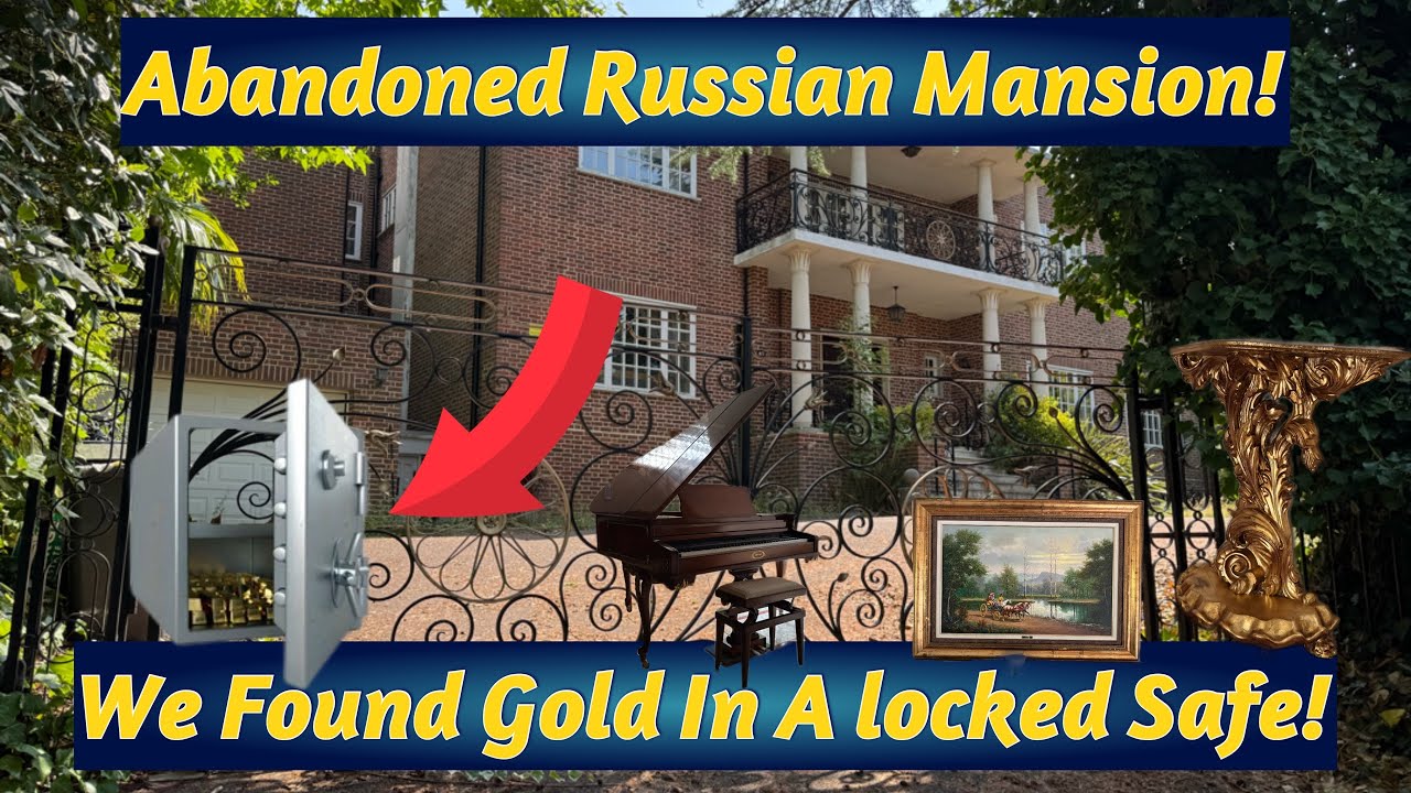 We Found Gold In A Locked Safe In This £14 Million Pound Abandoned Russian Owned Mansion!! 