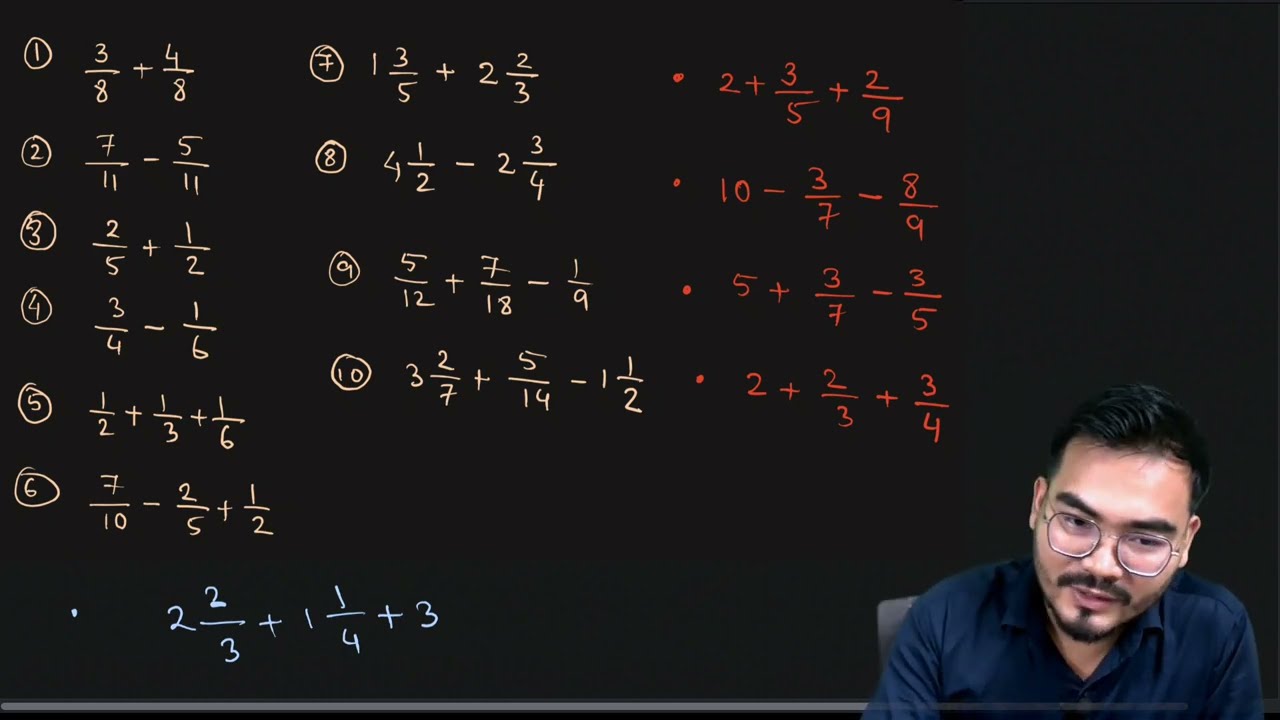 ভগ্নাংশের যোগ ও বিয়োগ খুব সহজে শিখি | Fraction Addition and Subtraction | Math Tutorial #গণিত 
