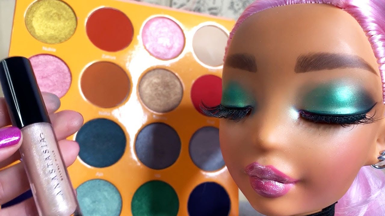 ASMR Makeup on Doll Head (Whispered) #5