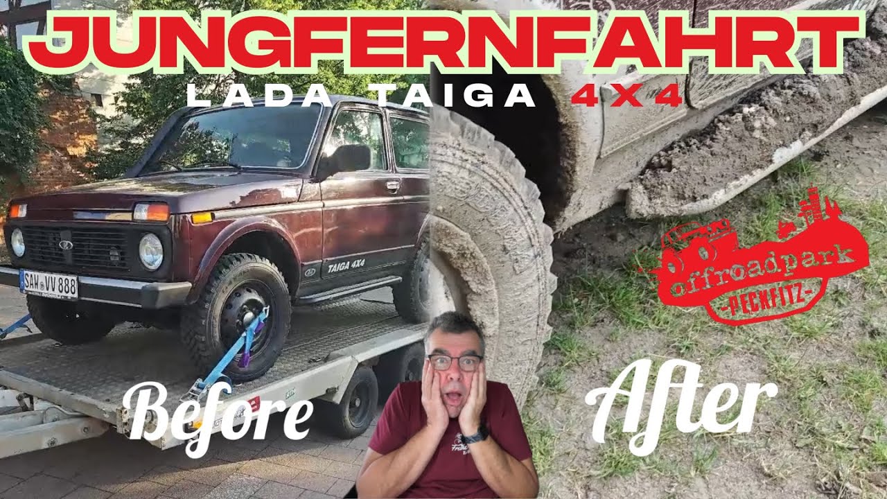Lada Niva: Das erste crazy Abenteuer im Offroadpark Peckfitz.