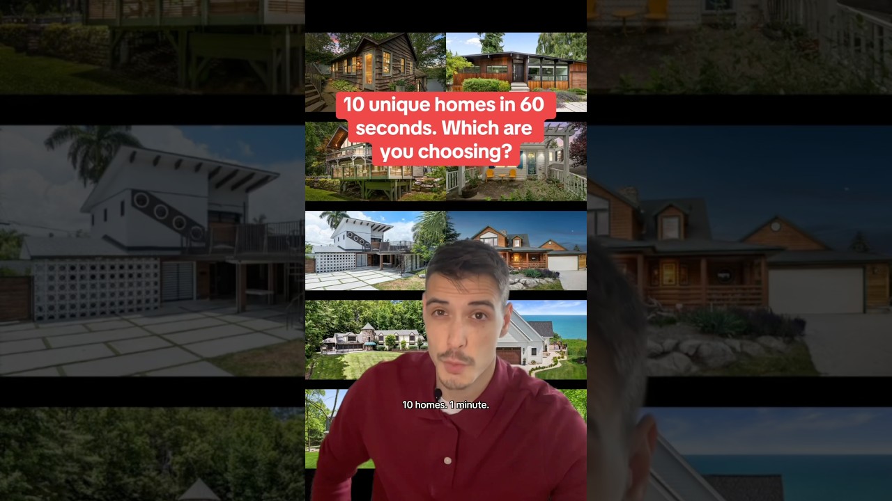 10 unique homes in under 60 seconds. #shorts