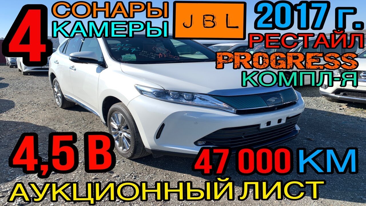 Toyota #Harrier 2017 год #ZSU60, Рестайлинг, комплектация «Progress🔥» 4,5 балла✅