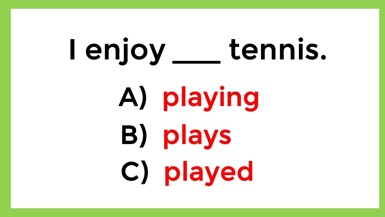 Mixed Grammar Quiz | Only the Best Can Score 100%
