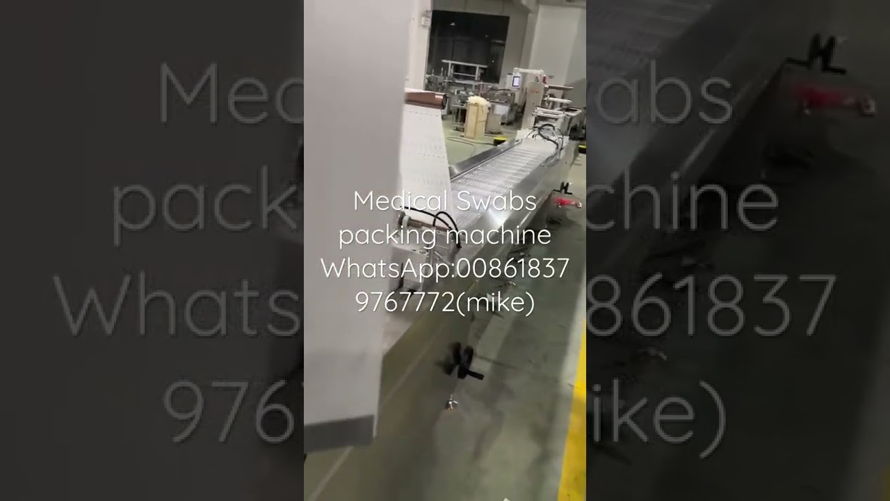 Medical Swabs fully automatic packing machine for sale debugging before delivery