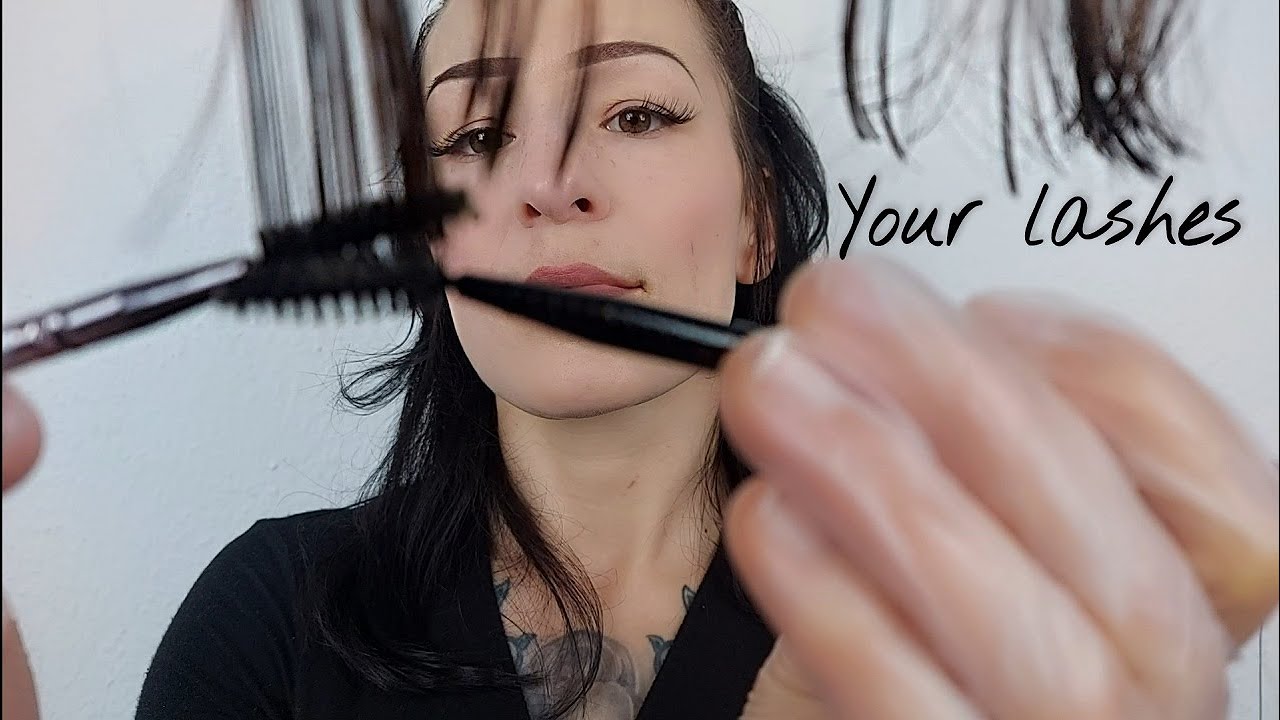 ASMR * Eyelash Treatment for your very long Lashes *