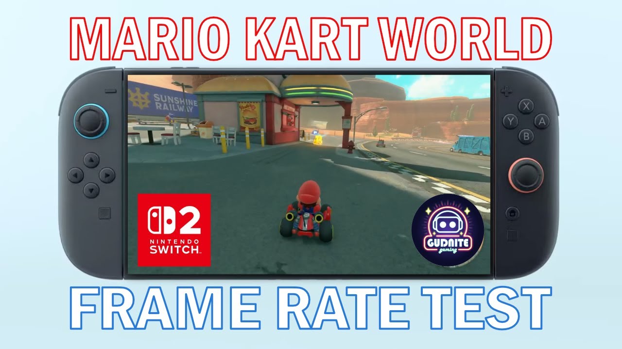 Mario Kart World - Performance test (First 10 Mins)