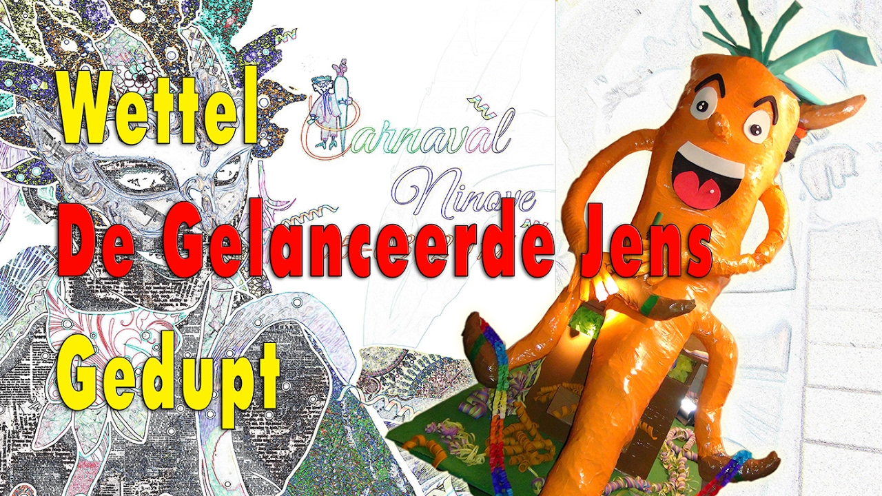 Carnaval Ninove 2017 - Wettel DE GELANCEERDE JENS gedoopt