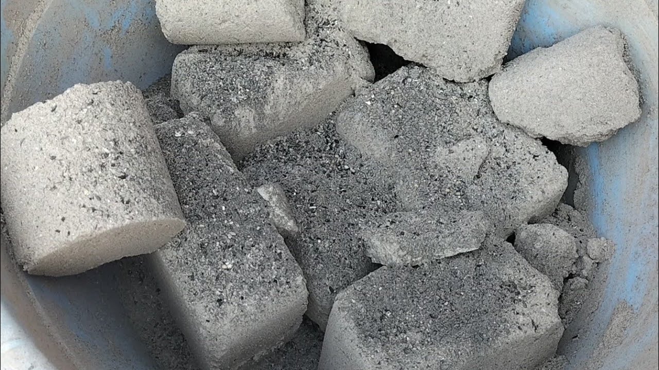 Charcoal ashes pouring soft texture tub crumbling water 💦 crumbling new video 