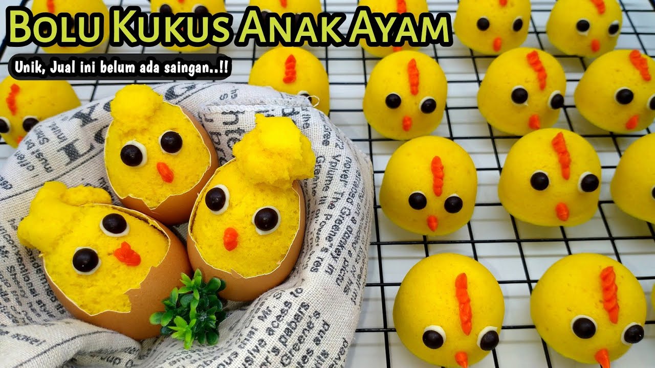 BOLU KUKUS ANAK AYAM || Unik, Buatnya Mudah Modalnya Murah‼️Jualan Ini Belum Ada Saingan‼️