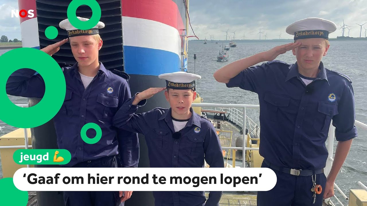 Kinderen gaan op zomerkamp op een marineschip: 'Wil later bij het leger'