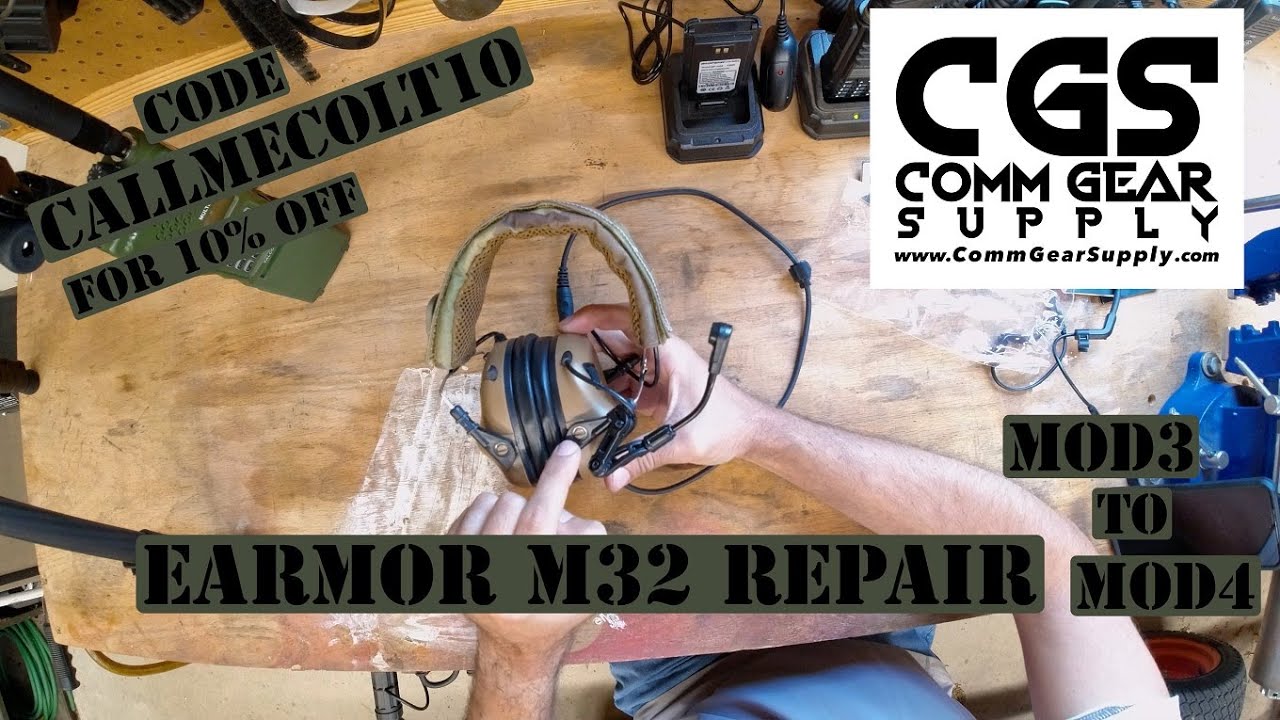 Earmor M32 MOD3 repair / change to MOD4