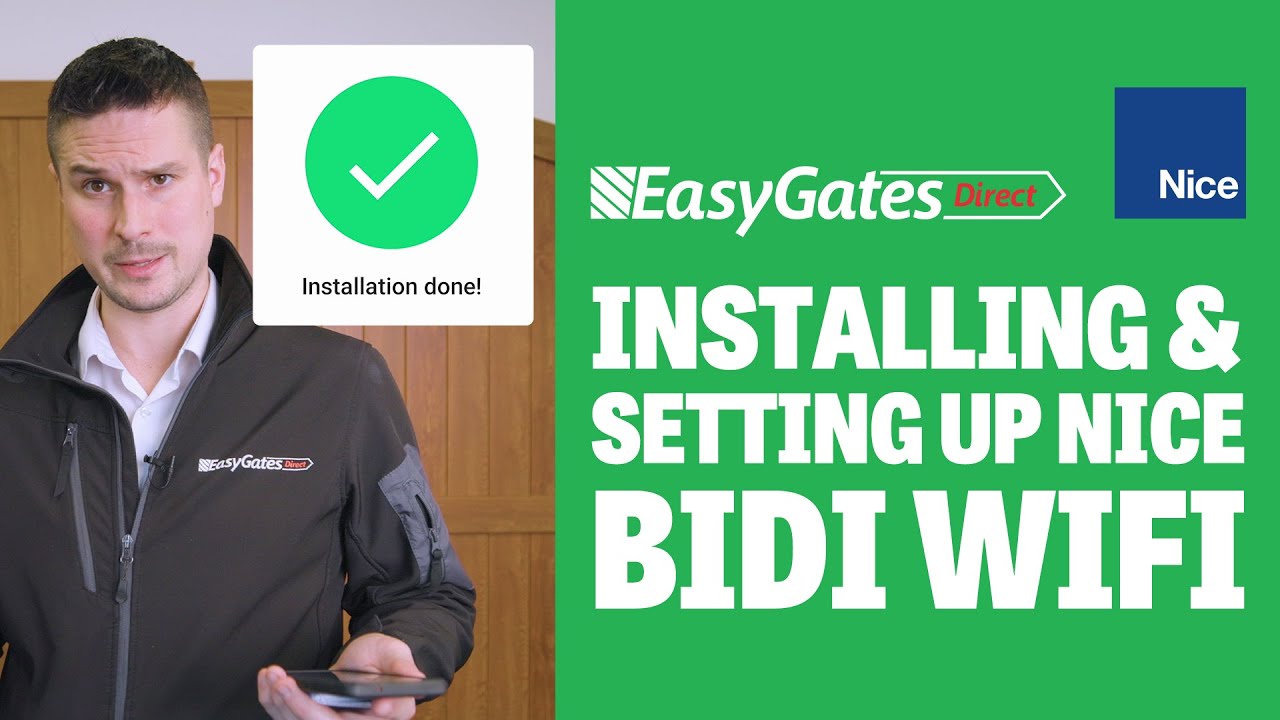 How to install and set up the Nice BiDi WiFi?
