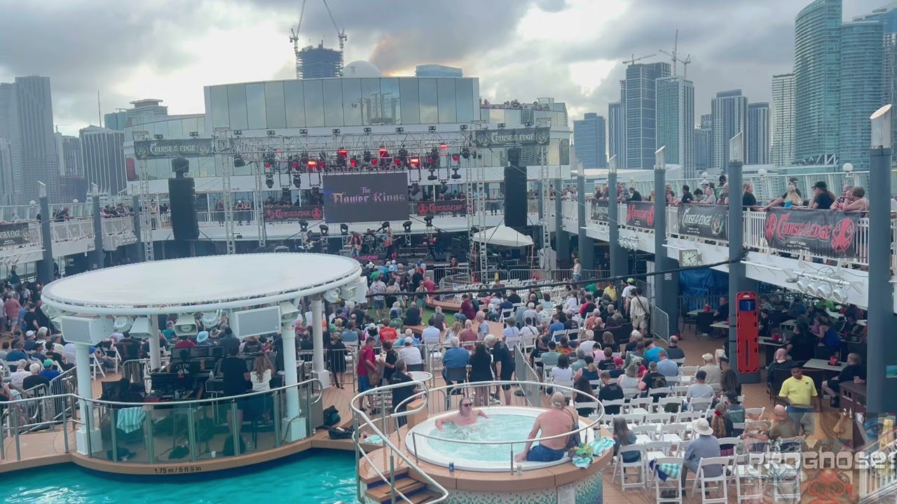Cruise to the Edge 2026 Flower Kings Bon Voyage shots Pool Stage March 4th 2026