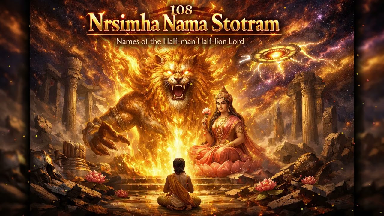 108 Holy Names of Lord Narasimha (108 Nrsimha Nama Stotram) | Celtic Edition
