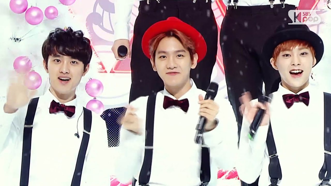 [EXO-EXO] - Рождество @ популярная песня Inkigayo 131222