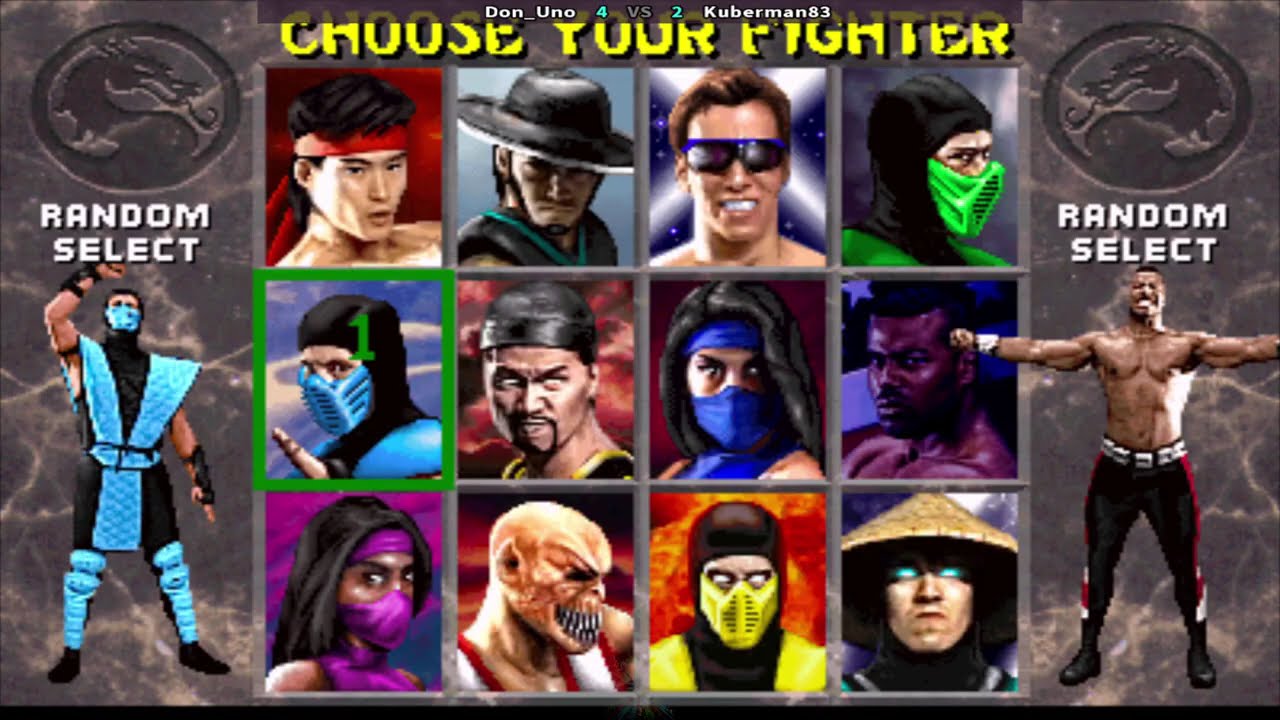 Mortal Kombat 2 Don_Uno (US) Vs Kuberman83 (US) || Play Date 14 Jan 26