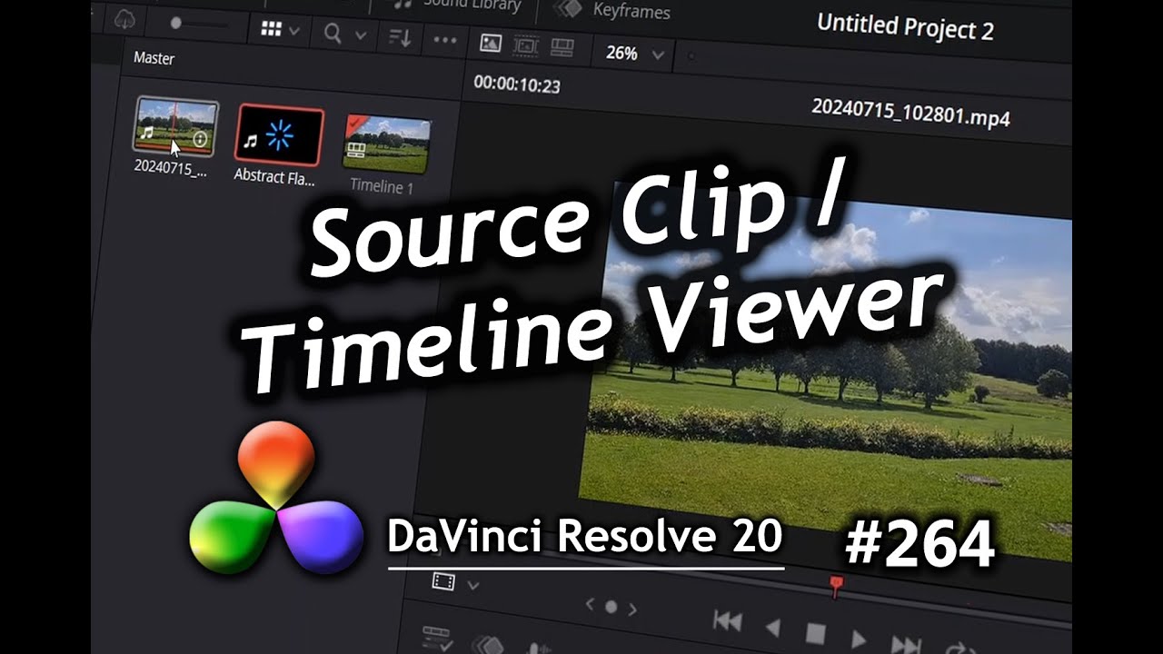 Учебное пособие по DaVinci Resolve: как использовать средство просмотра временной шкалы исходного...