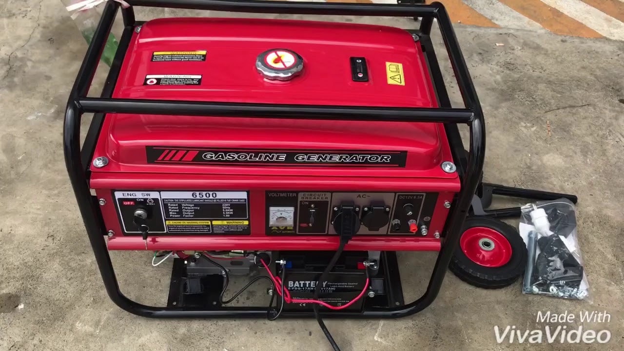 เครื่องปั่นไฟRAABOO ขนาด 5.5 Kw. ประลองกับ ตู้เชื่อมอินเวอร์เตอร์ Tekweld 250A