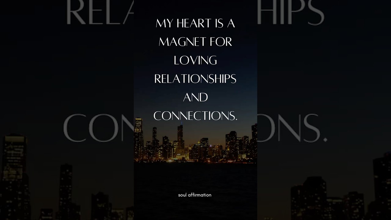BE an ATTRACTER✨✨✨ #MagneticHeart #AttractingConnections #SoulfulRelationships #HeartEnergy