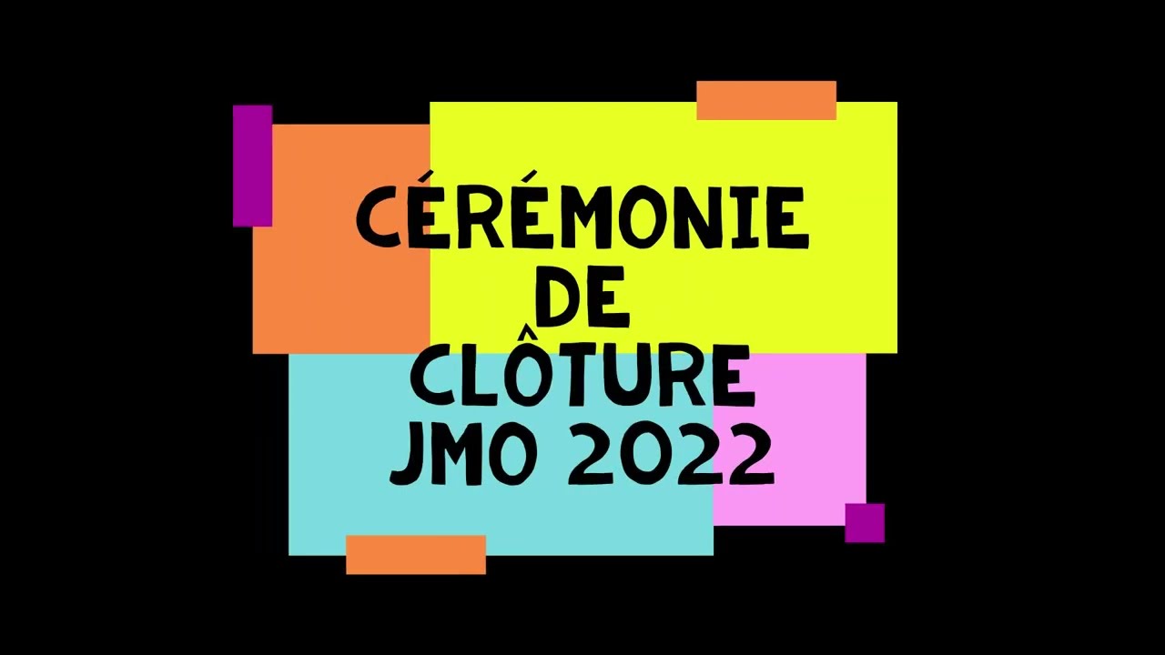 Cérémonie de clôture du projet JMO, juin 2022