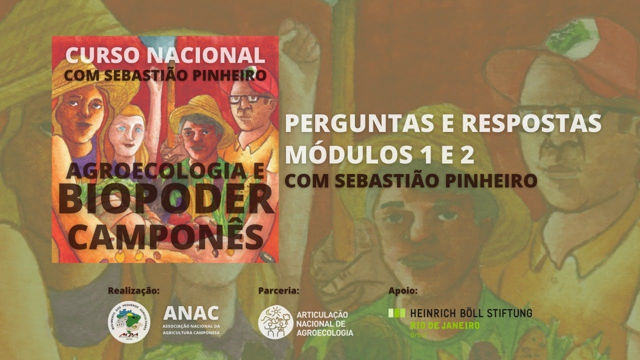 Sebasti&atilde;o Pinheiro responde a perguntas dos m&oacute;dulos 1/2 do curso de Agroecologia e Biopoder Campon&ecirc;s