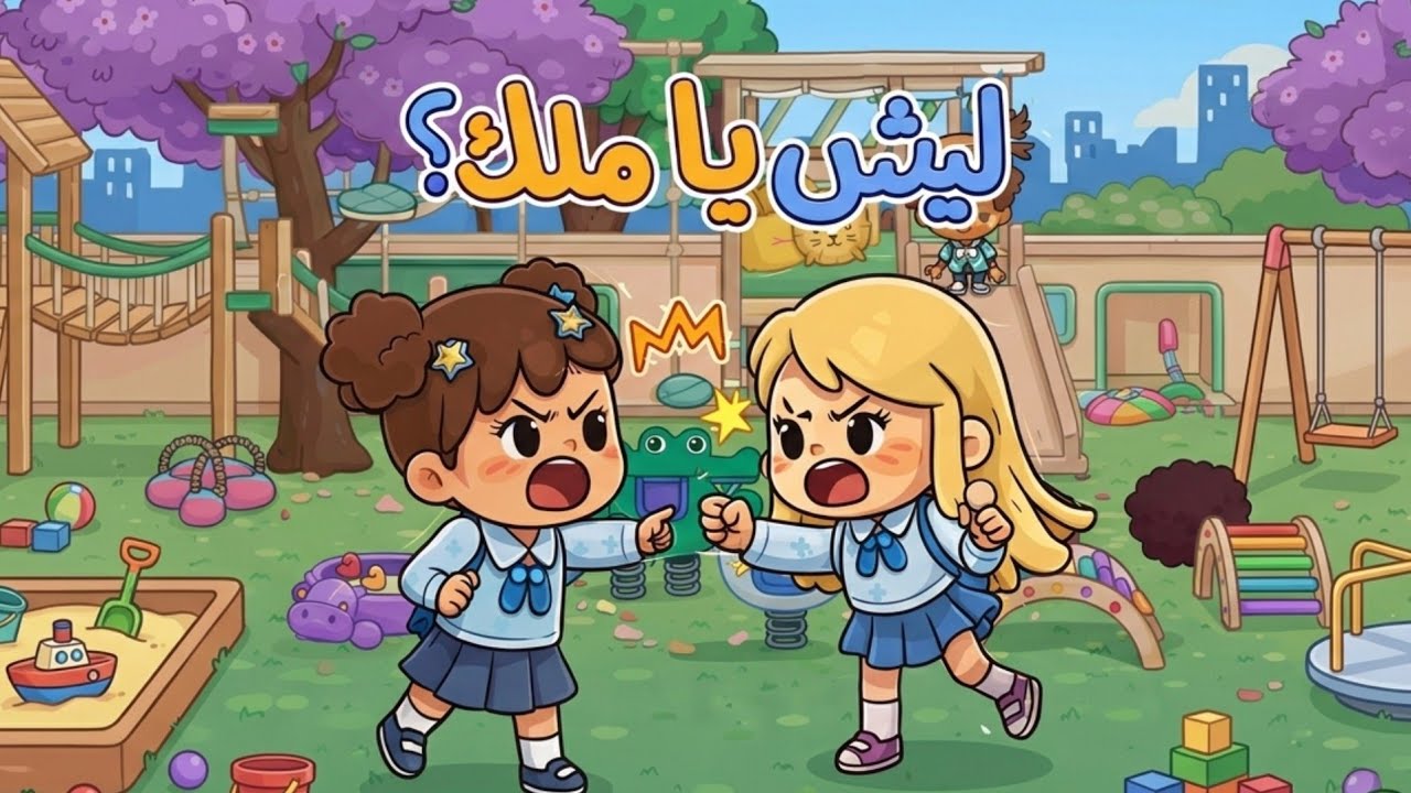العائلة العراقية توكا بوكا| مصيبة ملك في الروضة😱 شوفو للنهاية معقولة ملك هيج تسوي؟!