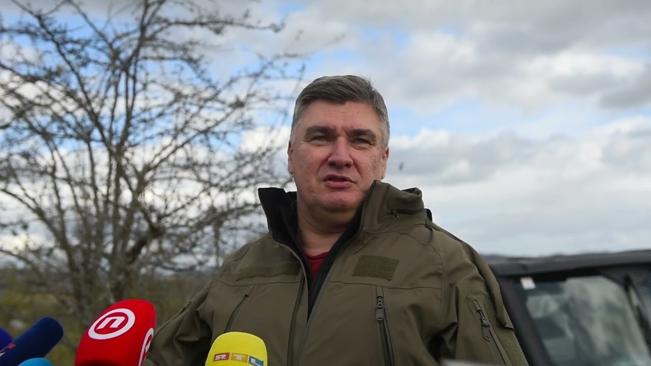 Predsjednik Milanović dao izjavu za medije o ulozi HOS-a u obrani Vukovara
