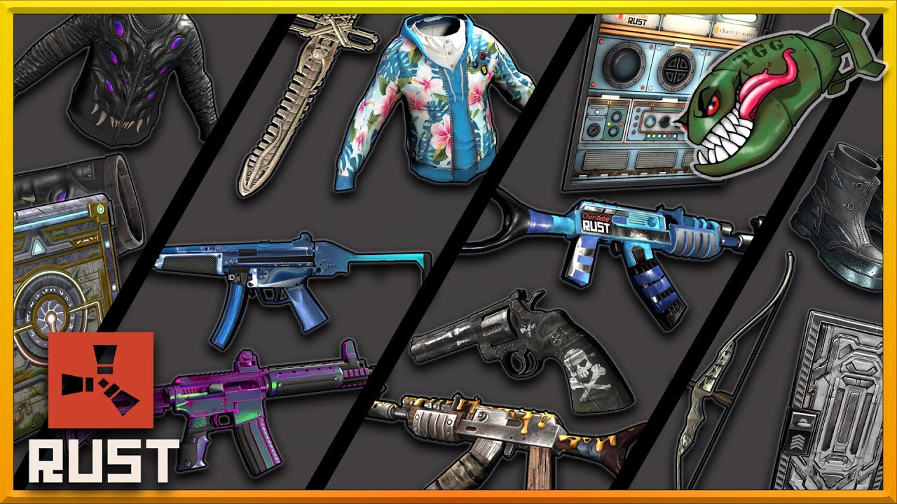 Rust Skins | Charitable Rust 2023, Abyss Clothing, Chameleon LR, HQM Boots #341