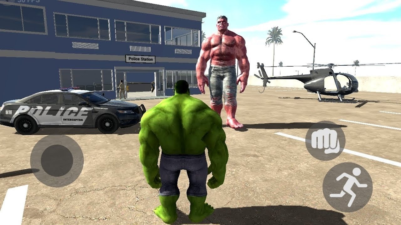 Green hulk Vs Red hulk fight || Indian bike driving 3d game 