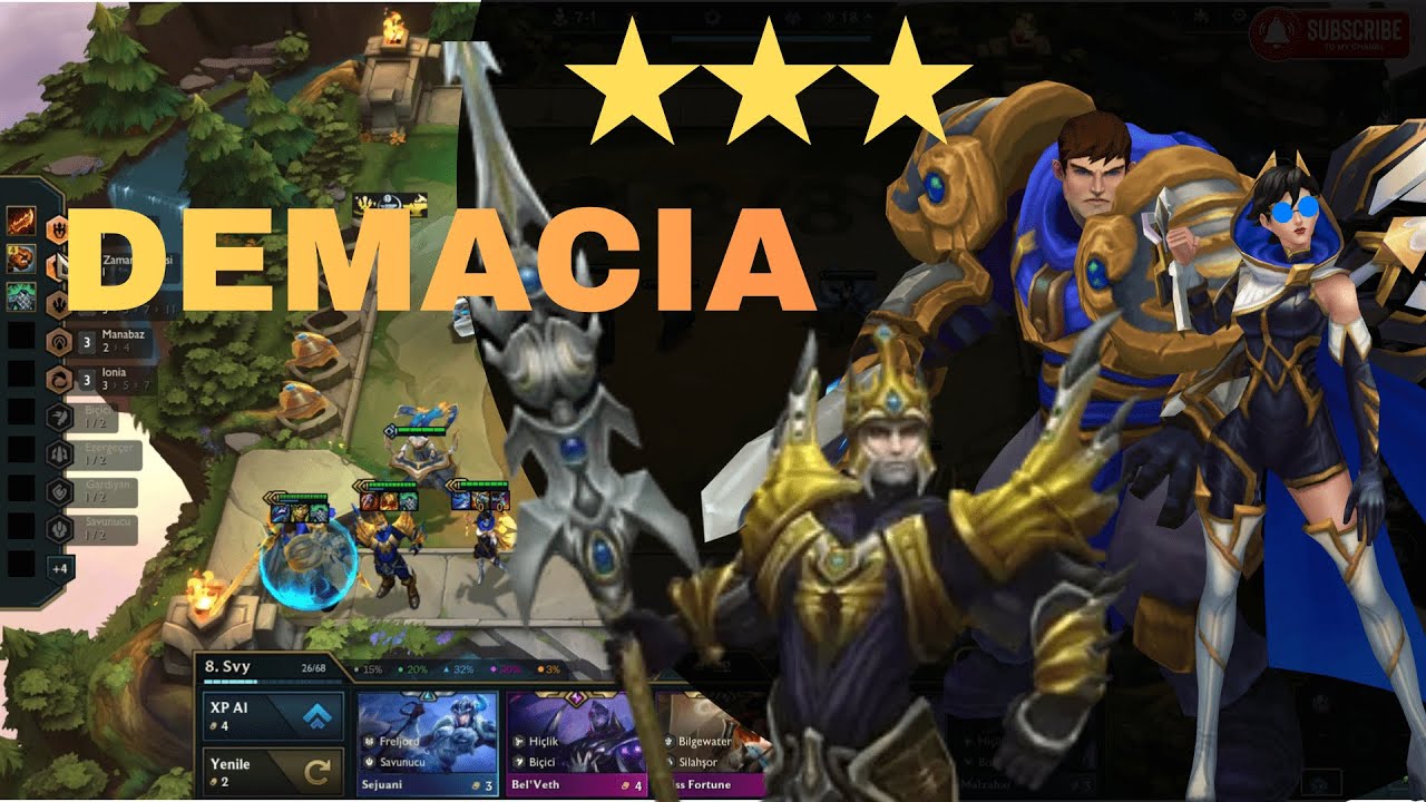 Demacia Tam Yapı JARVAN, VAYNE, GAREN ⭐⭐⭐ | Set 16 Birincilik