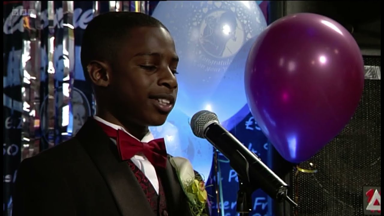 Eastenders Jordan makes his speech to Lucas and Denise getting married scene