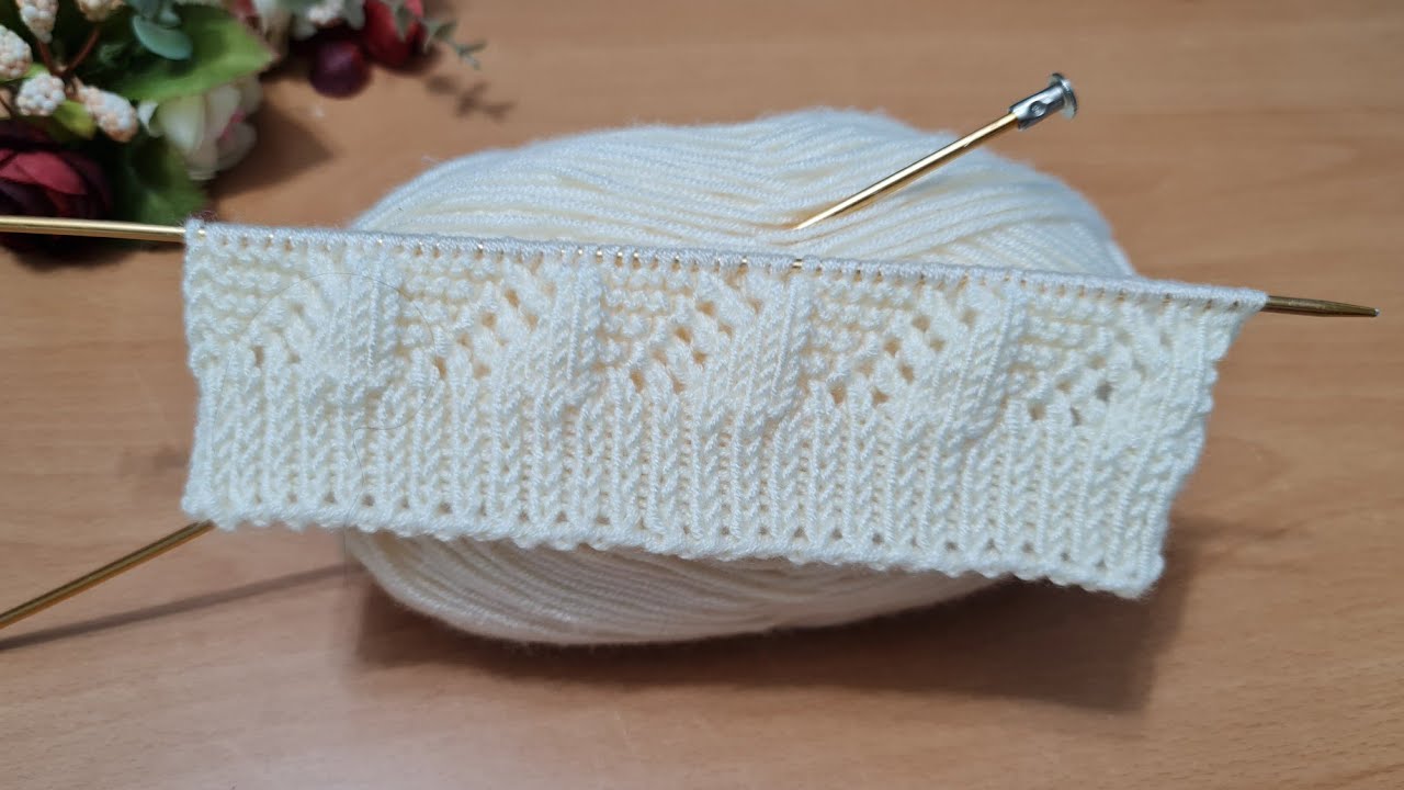 Yeni Örgü Modeli✔️ İki şiş yelek hırka battaniye örgü modeli