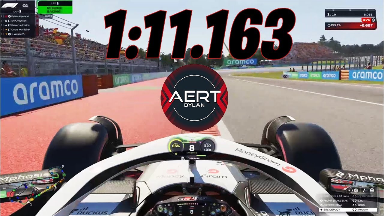 F1 25 Spain Qualifying Lap w/ ERS! - 1:11.163 AERT Dylan