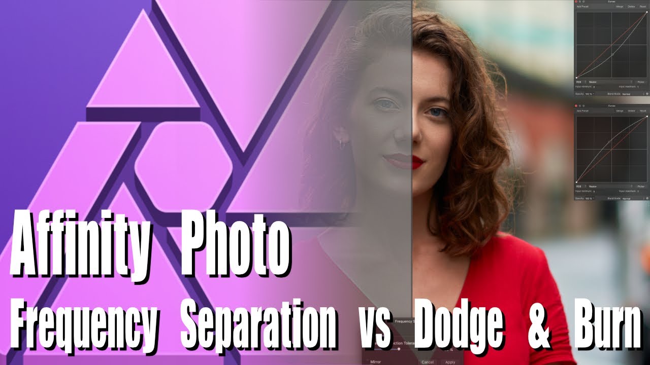 Frequency Separation vs Dodge & Burn in Affinity Photo