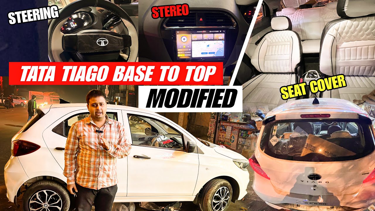 2025 TATA TIAGO XE BASE TO TOP MODIFICATION WITH PRICE✅TIAGO BASE MODEL MODIFIED✅TIAGO GENUINE PARTS