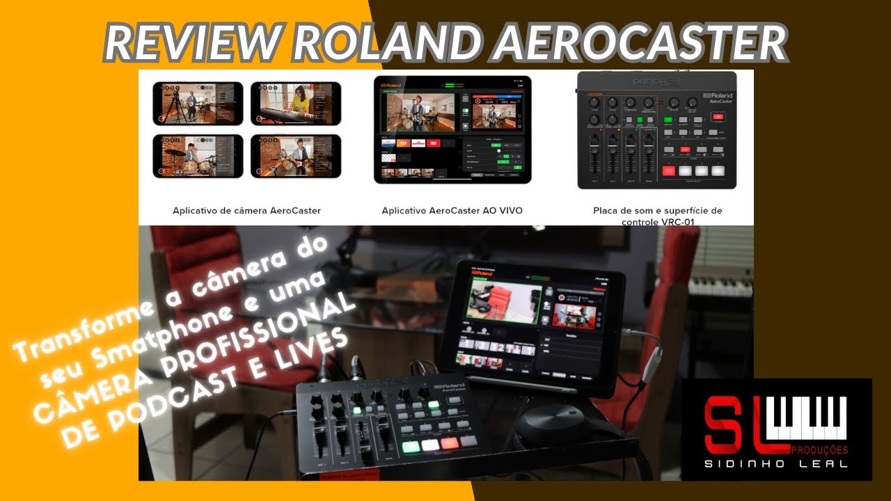 Review Roland AeroCaster - Sistema Para Transmissão Ao Vivo com Smartphones Android e iPhone