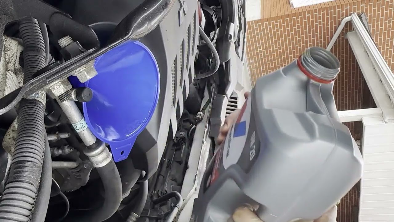 Mitsubishi Eclipse Cross Oil Change - No Lift, No Jack, No Ramp, and No Curb
