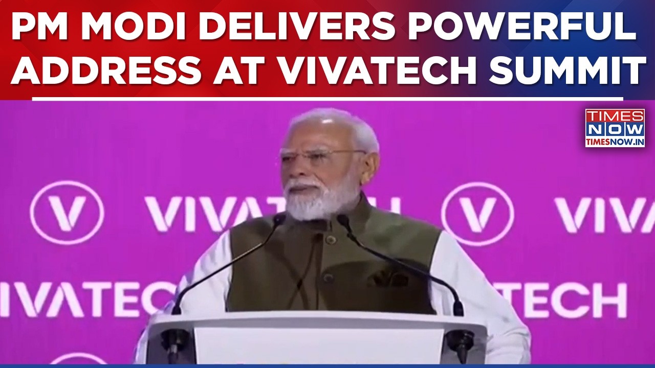 Watch Indian PM's Powerful Address At Paris Vivtech Summit| Modi Cites Growing Role Of AI | Top News