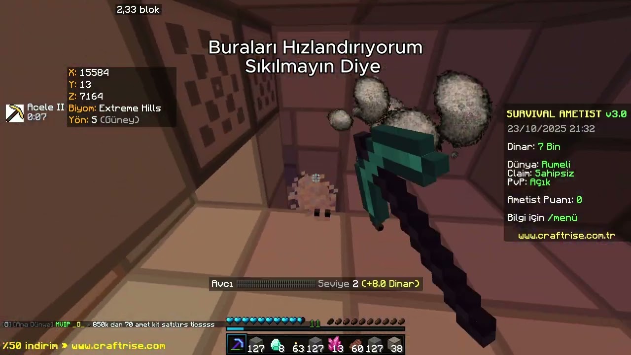 SIFIRDAN AMETİST #2  💎 | YARIM SAATTE 2M DİNAR KASMA TAKTİĞİ!